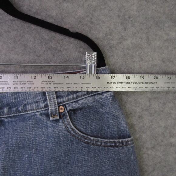 Levi's 550 Jeans Womens 16 Blue Relaxed Tapered Leg High Rise Denim Light Wash - Picture 3 of 9